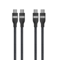 Anker USB-C to USB-C Cable (3 ft / 6 ft, 240W, Upcycled-Braided, 2-Pack)