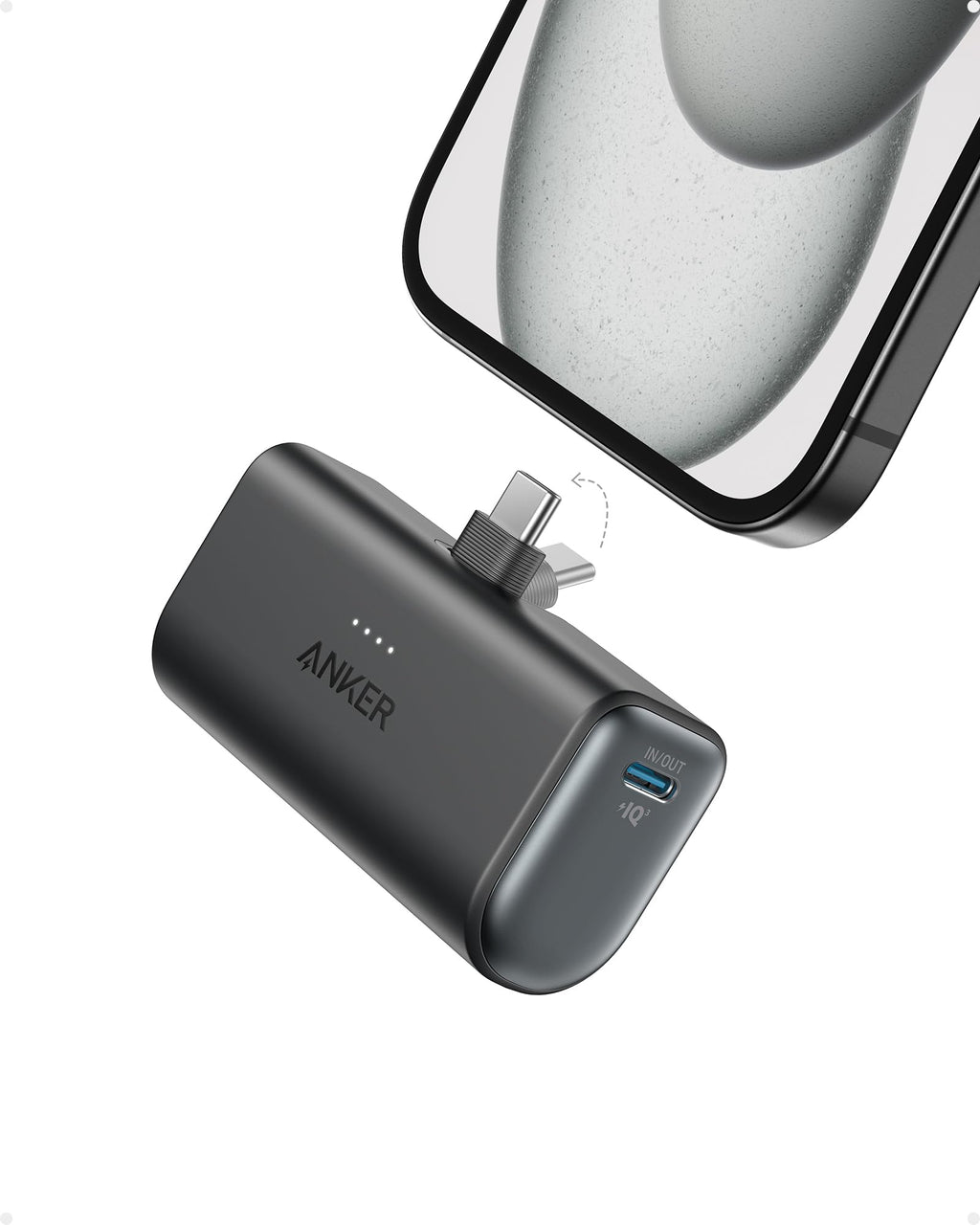 Refurbished Anker Nano Power Bank (22.5W, Built-In USB-C Connector)