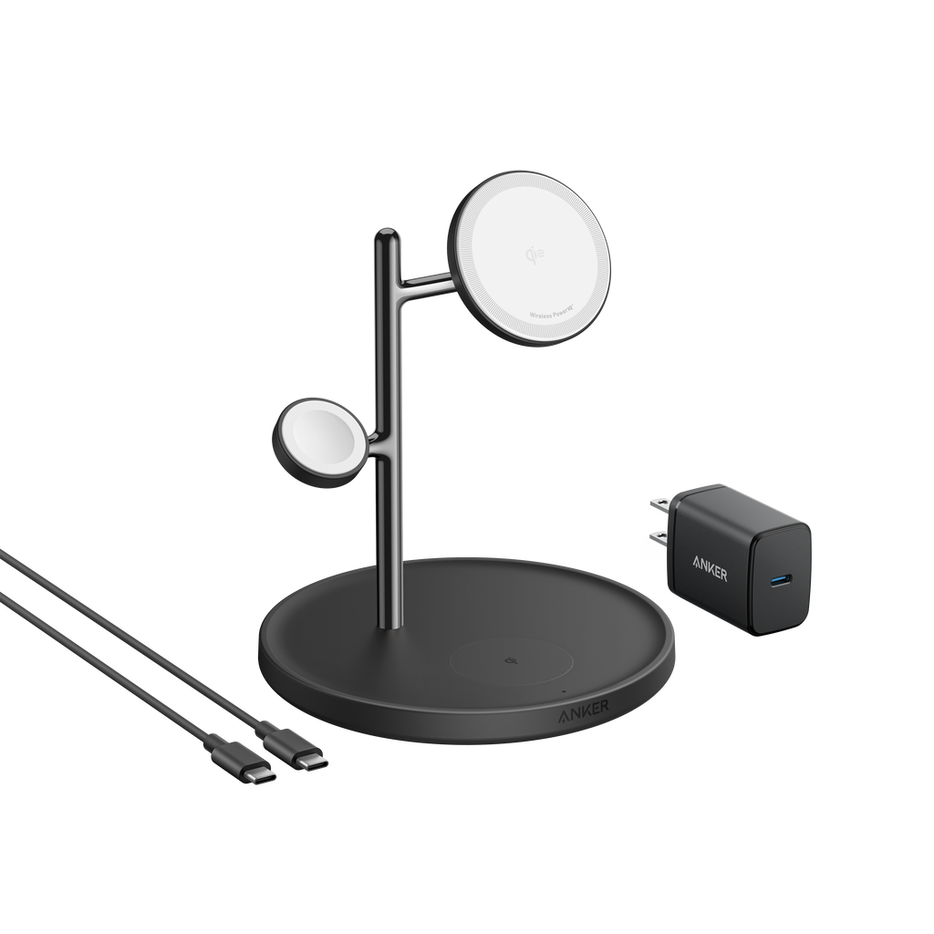 Refurbished Anker MagGo Wireless Charging Station (3-in-1 Stand)