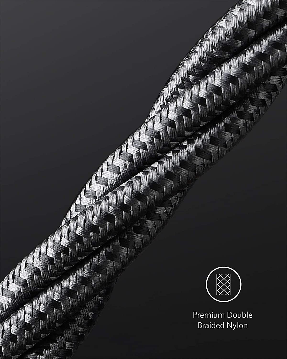 Anker Nano Charger (30W) and New Nylon USB-C to USB-C 100W Cable (10 ft)