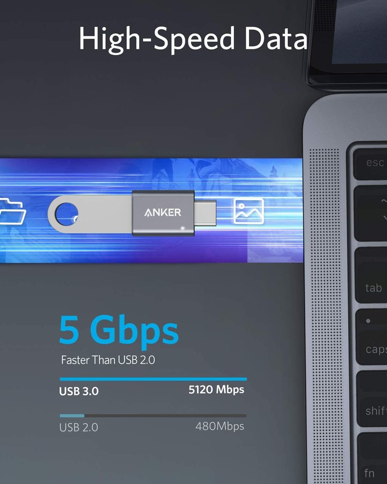 Anker USB-C to USB 3.0 Adapter (2 Pack)