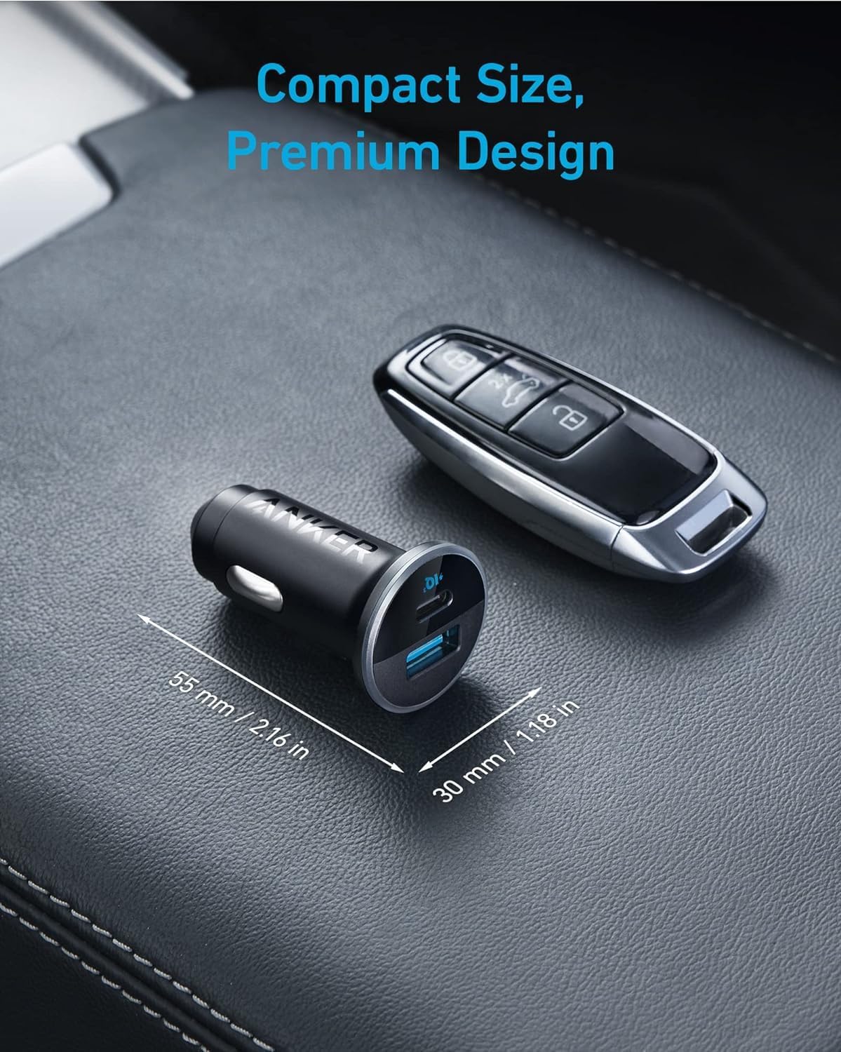 Refurbished Anker 323 Car Charger (52.5 W)