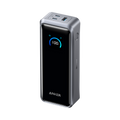 Anker portable charger with digital display showing 100% for Keyword