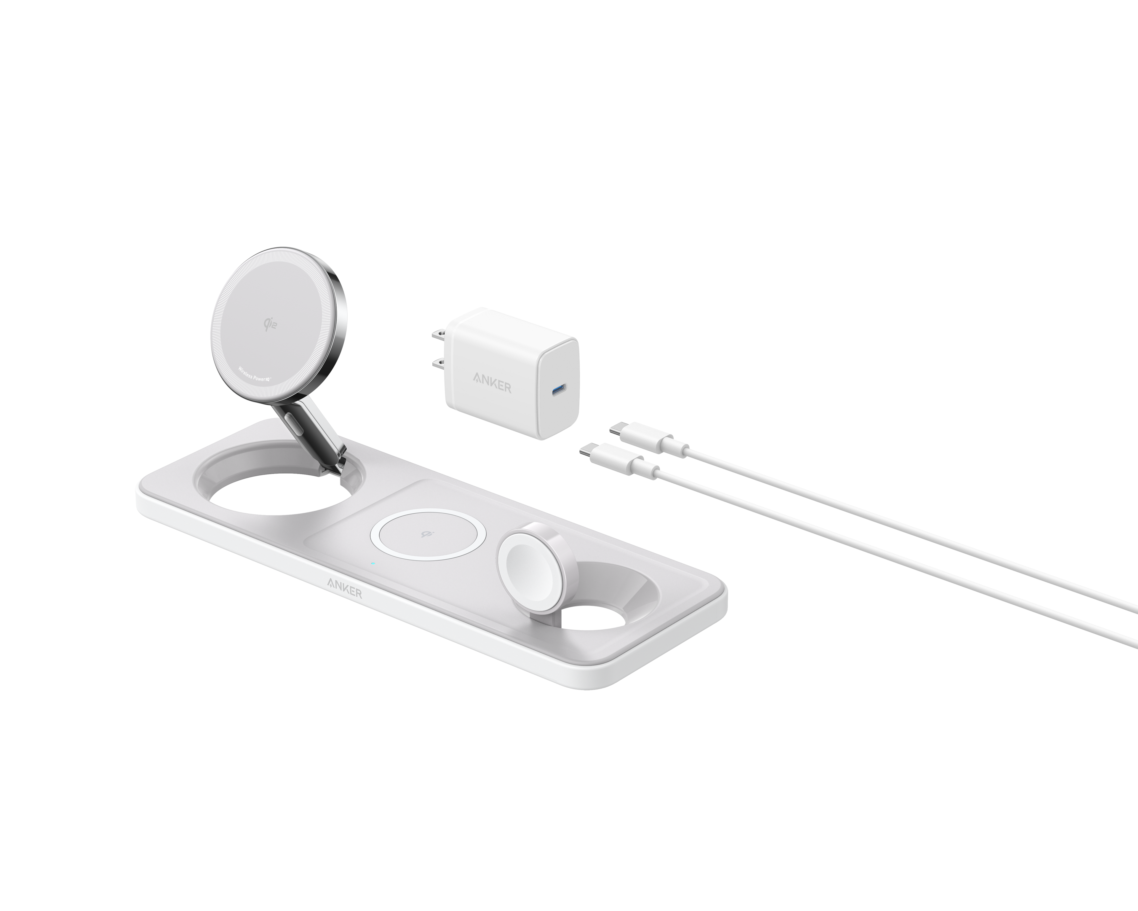 Refurbished Anker MagGo Wireless Charging Station (3-in-1 Pad)