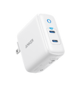 Anker white dual USB-C charger with IQ3 for power delivery