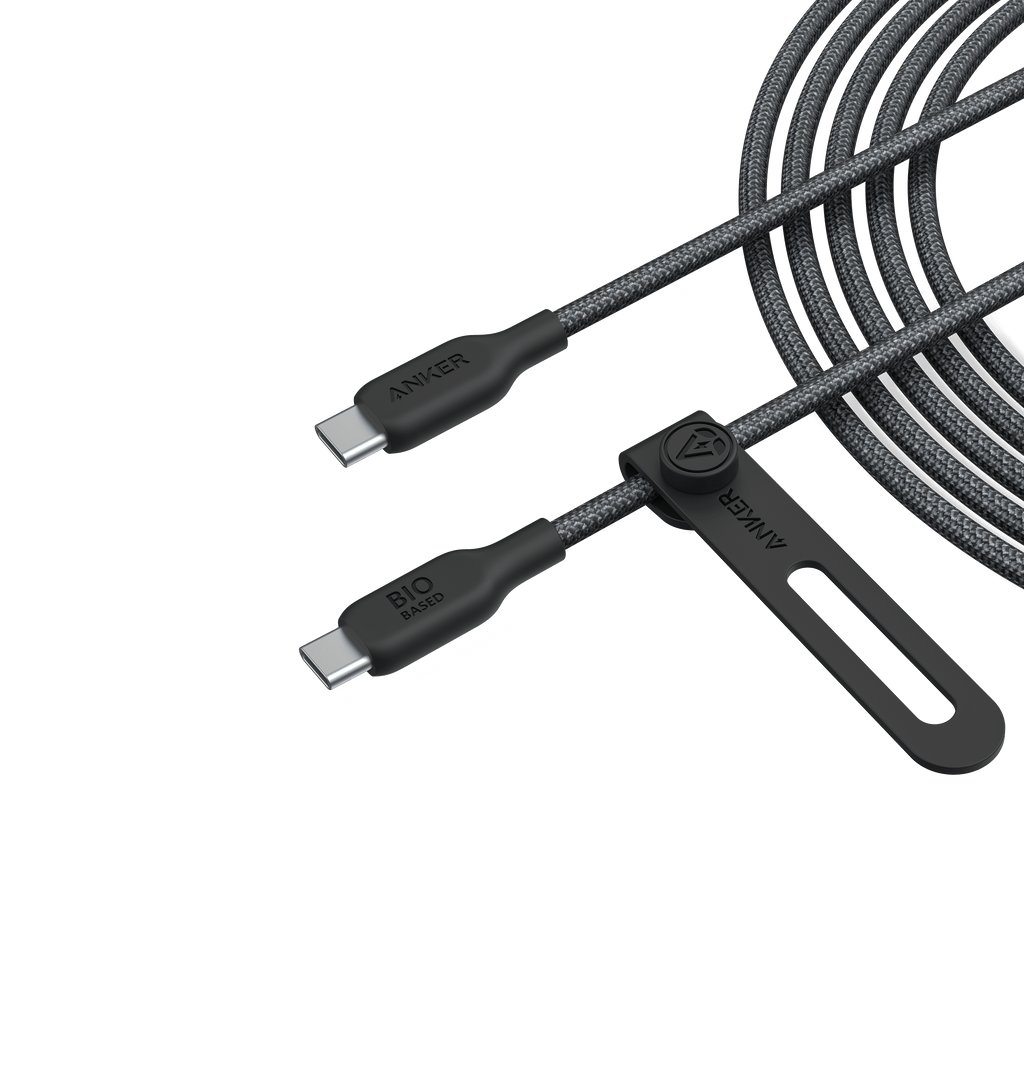event: pingAnker USB-C cable with bio-based cover for durable charging.