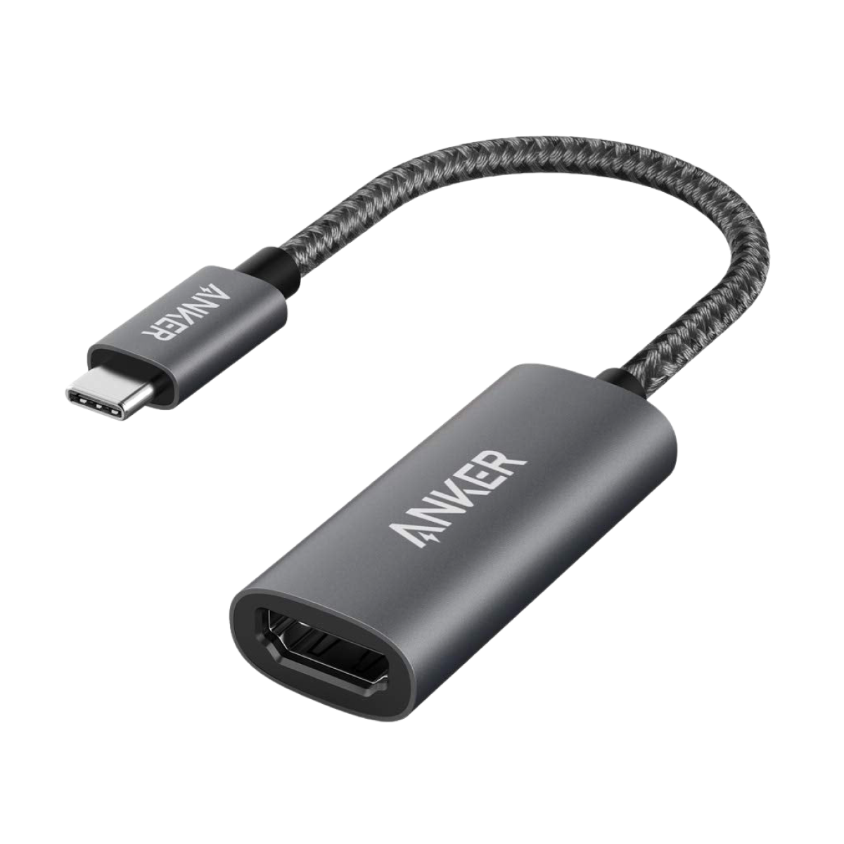 Anker USB-C to HDMI adapter with braided cable for connectivity