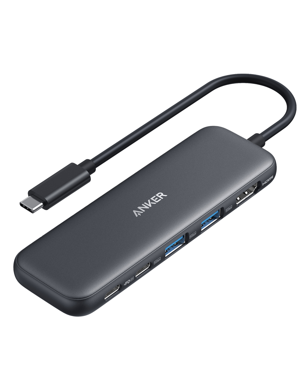 Anker multiport hub with USB-C connector for connectivity