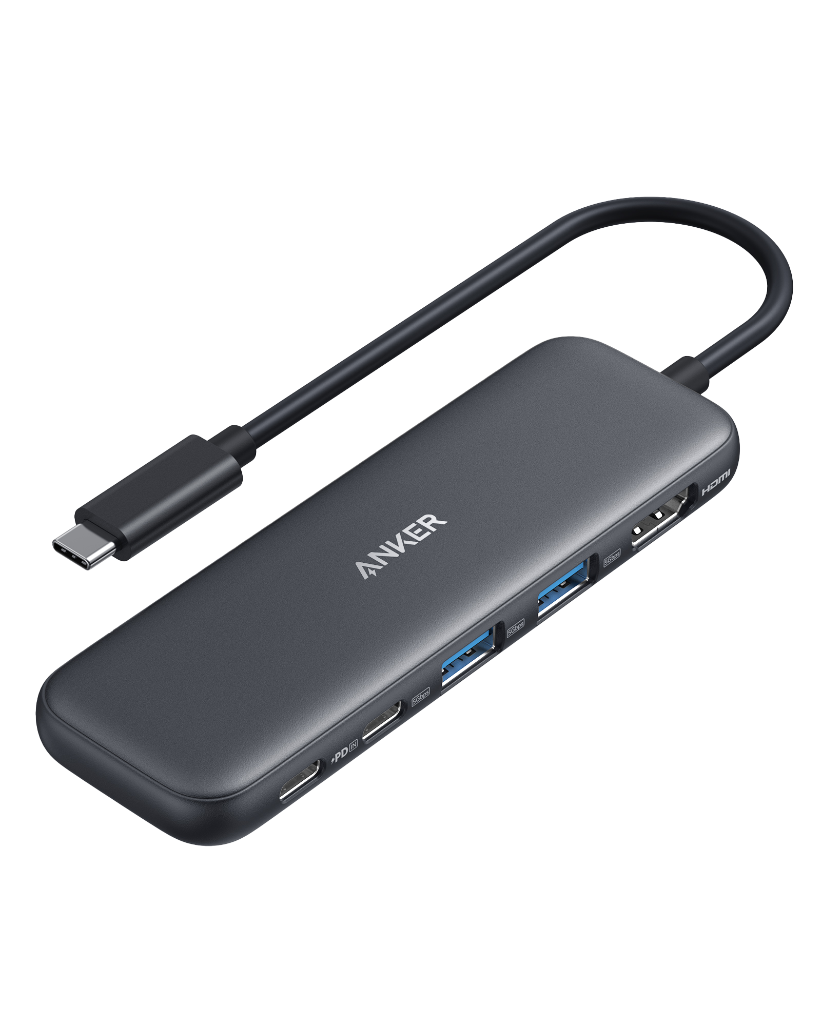 Anker multiport hub with USB-C connector for connectivity