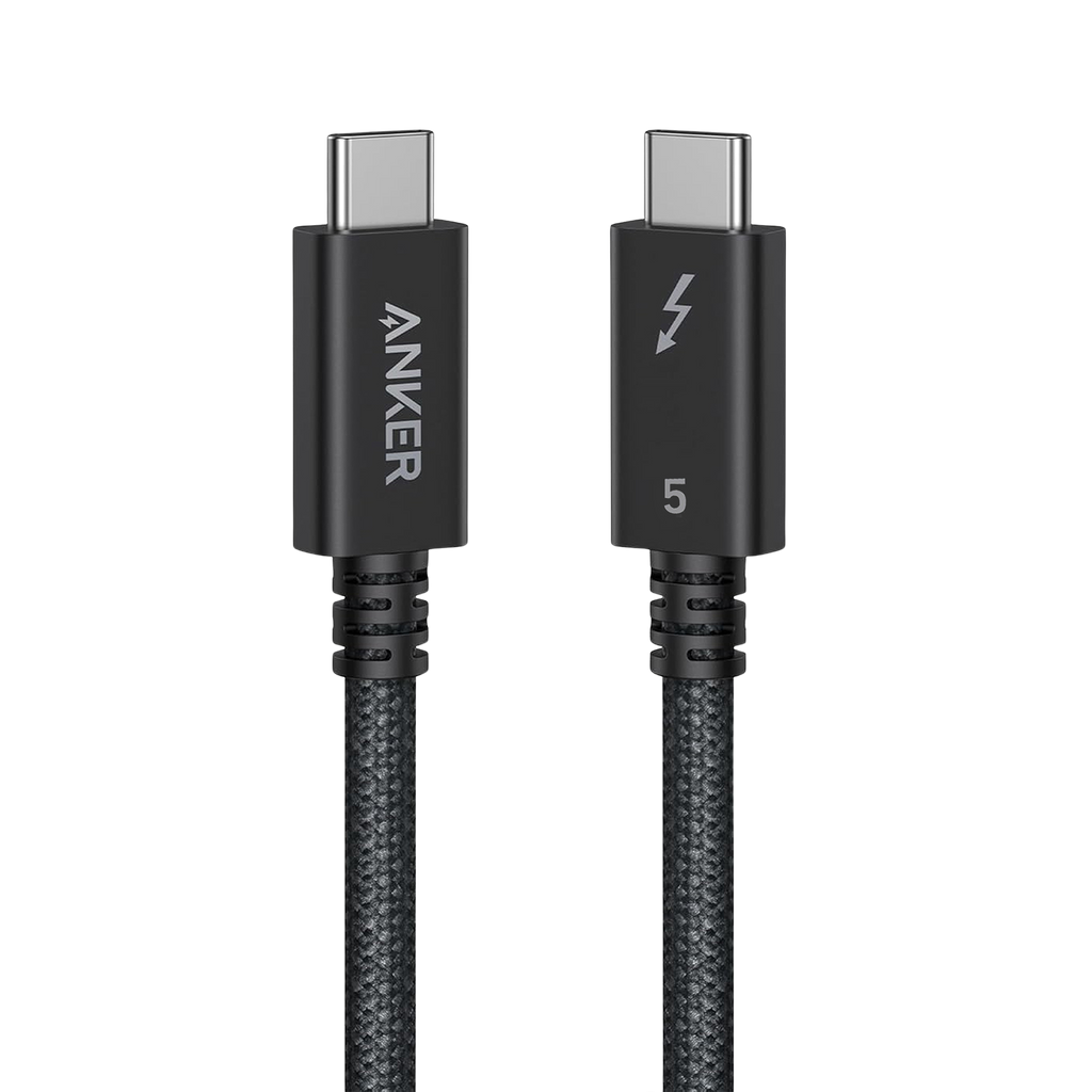 Anker cable with Thunderbolt 5, braided design, fast charging