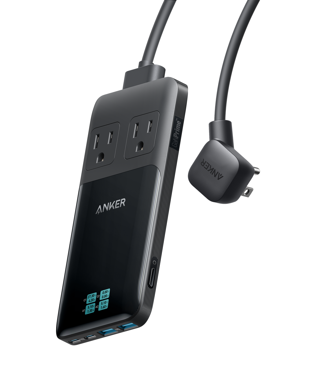 Anker GaNPrime power strip with USB ports for efficient charging