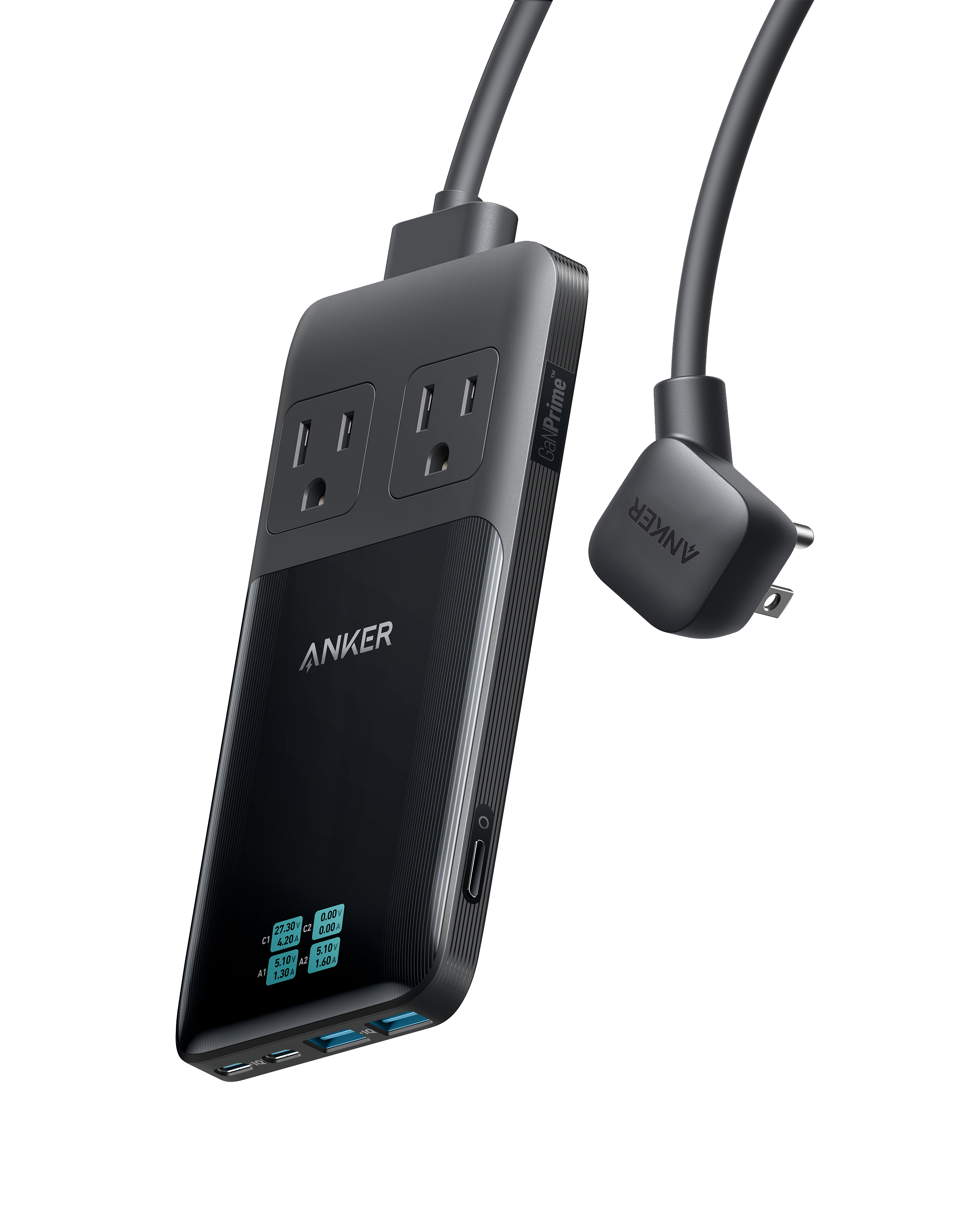 Anker GaNPrime power strip with USB ports for efficient charging