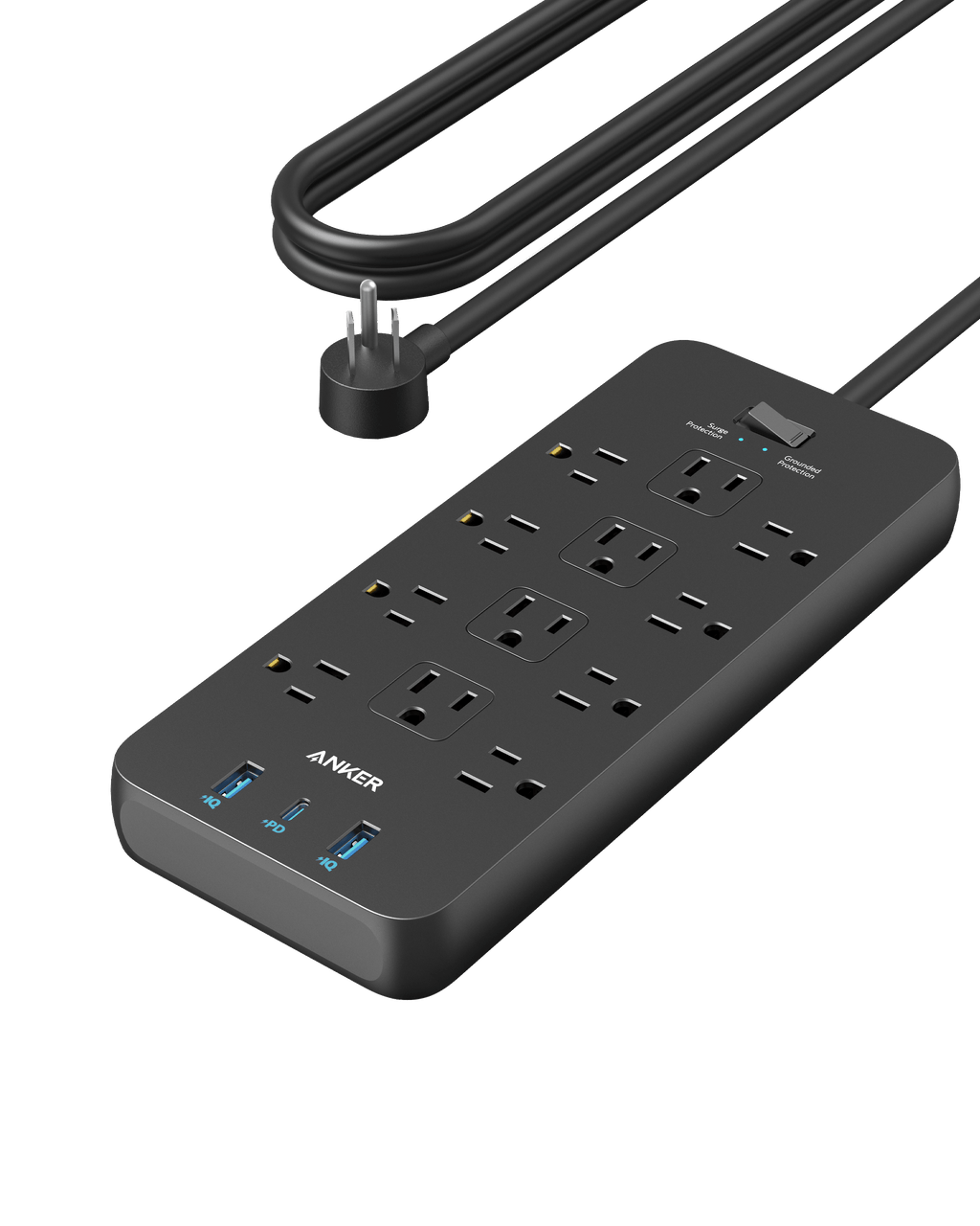 Anker power strip with multiple outlets for surge protection