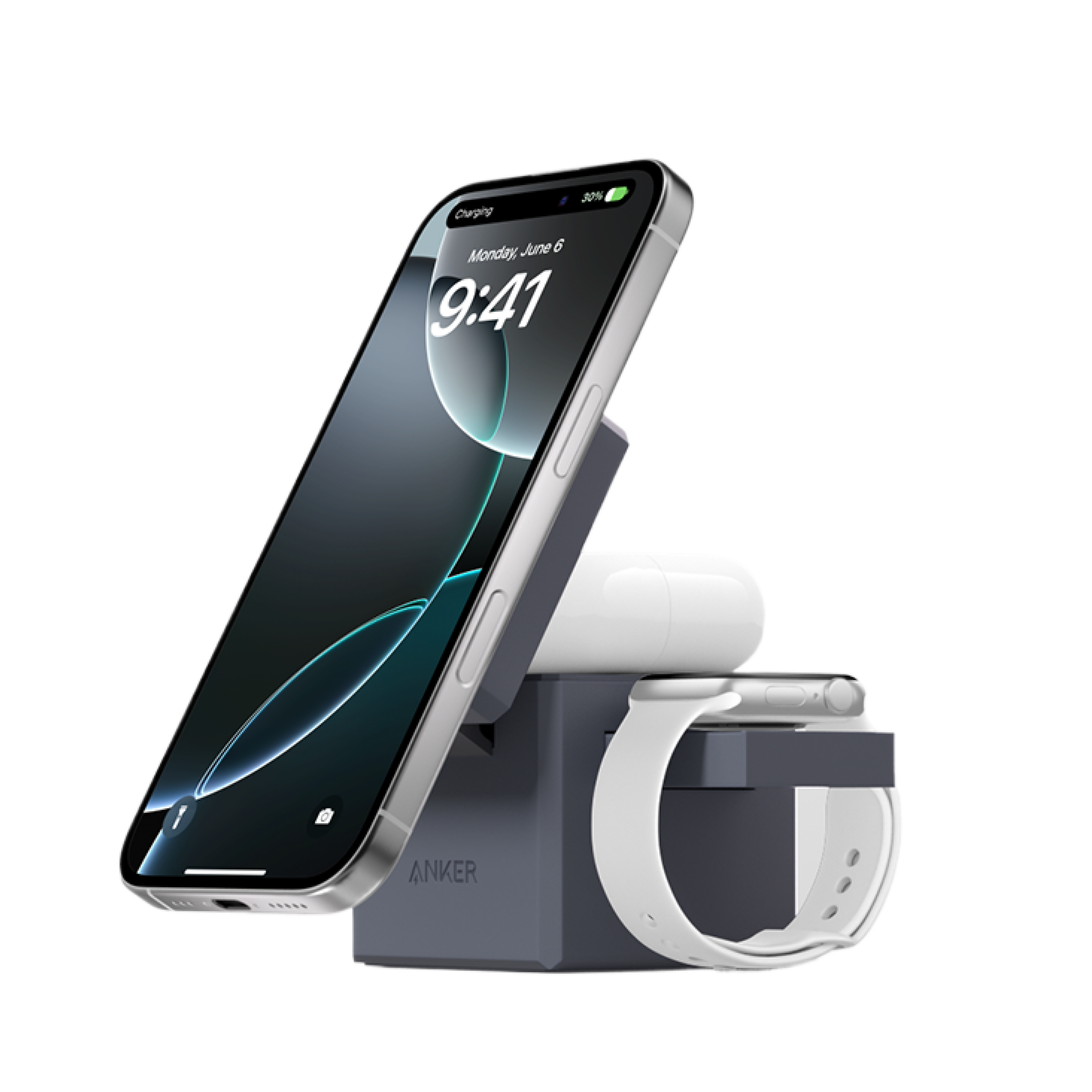 Anker charging stand with 370g for stable typing