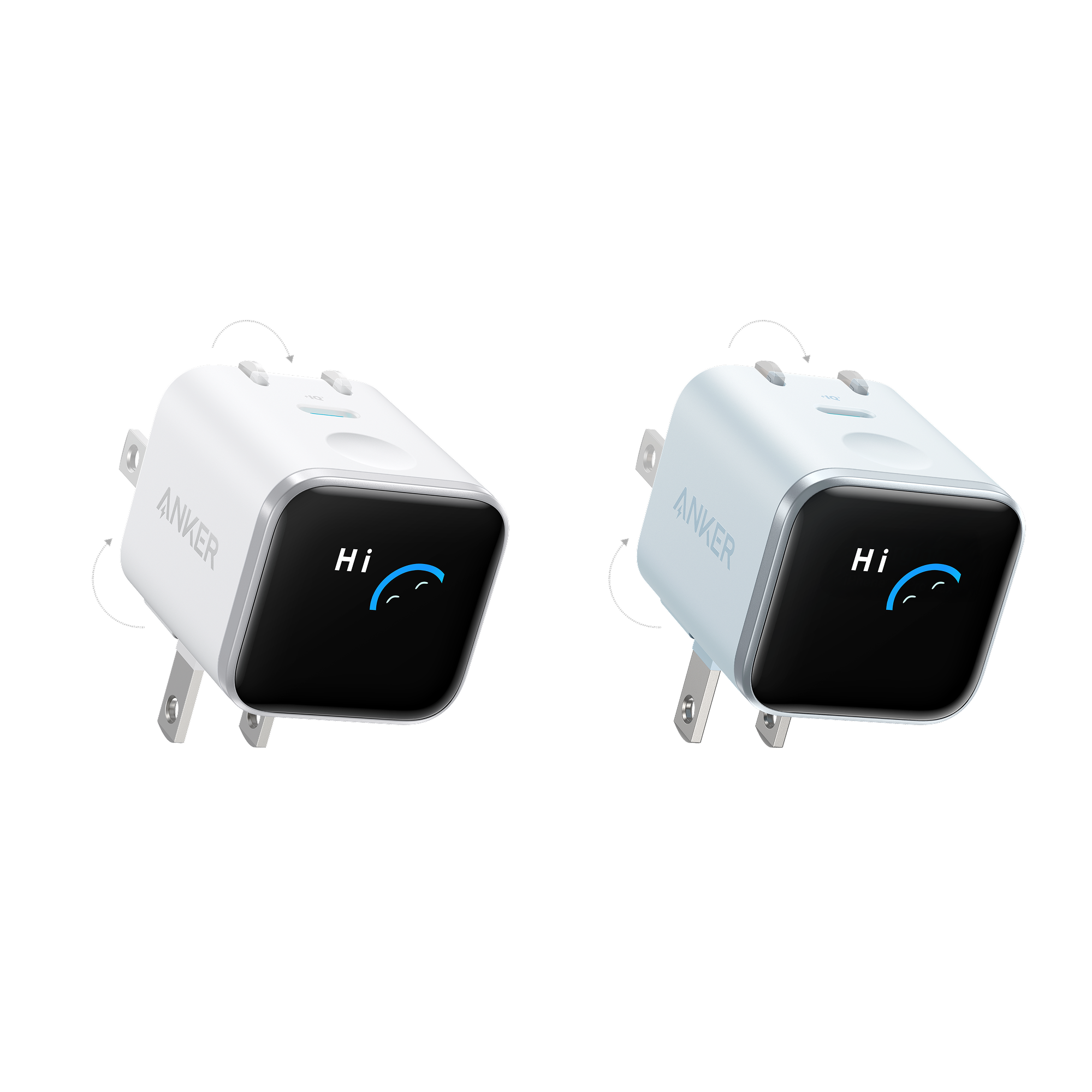 Anker Nano Charger (45W, Smart Display, 180° Foldable)