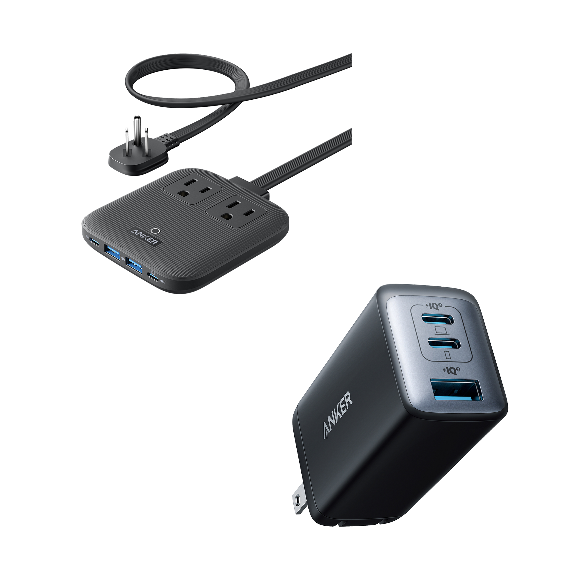 Anker Nano Charging Station (6-in-1, 67W) and Anker 735 Charger (Nano II 65W)