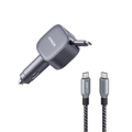 Anker Nano 75W Car Charger and Anker Prime USB-C to USB-C Cable (240W, Upcycled-Braided)