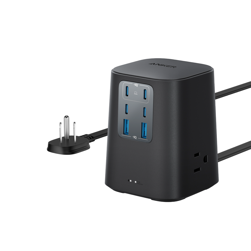 Anker with six USB ports and UK plug for charging