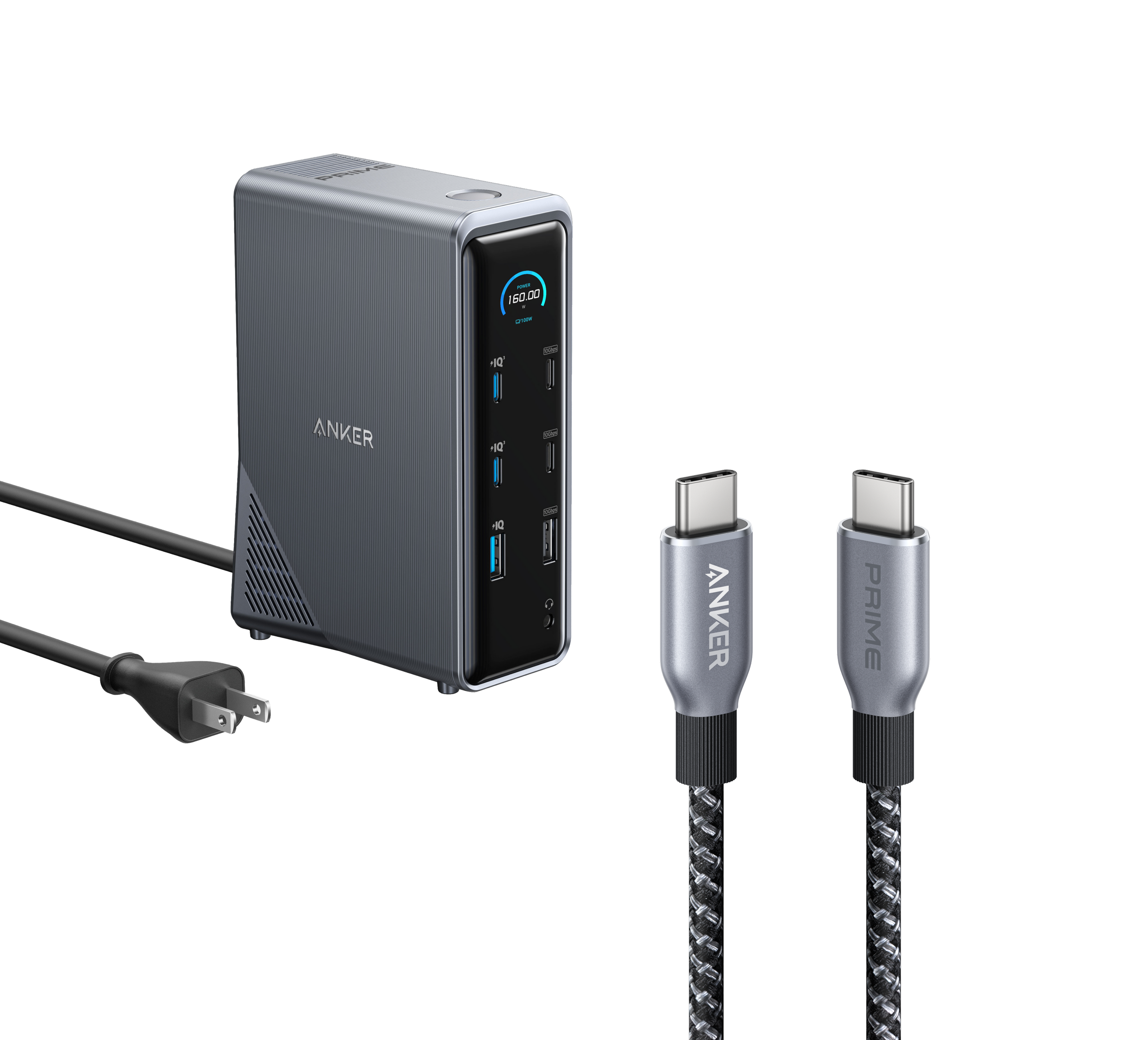 Anker Prime Charging Docking Station with 240W USB-C to USB-C Cable