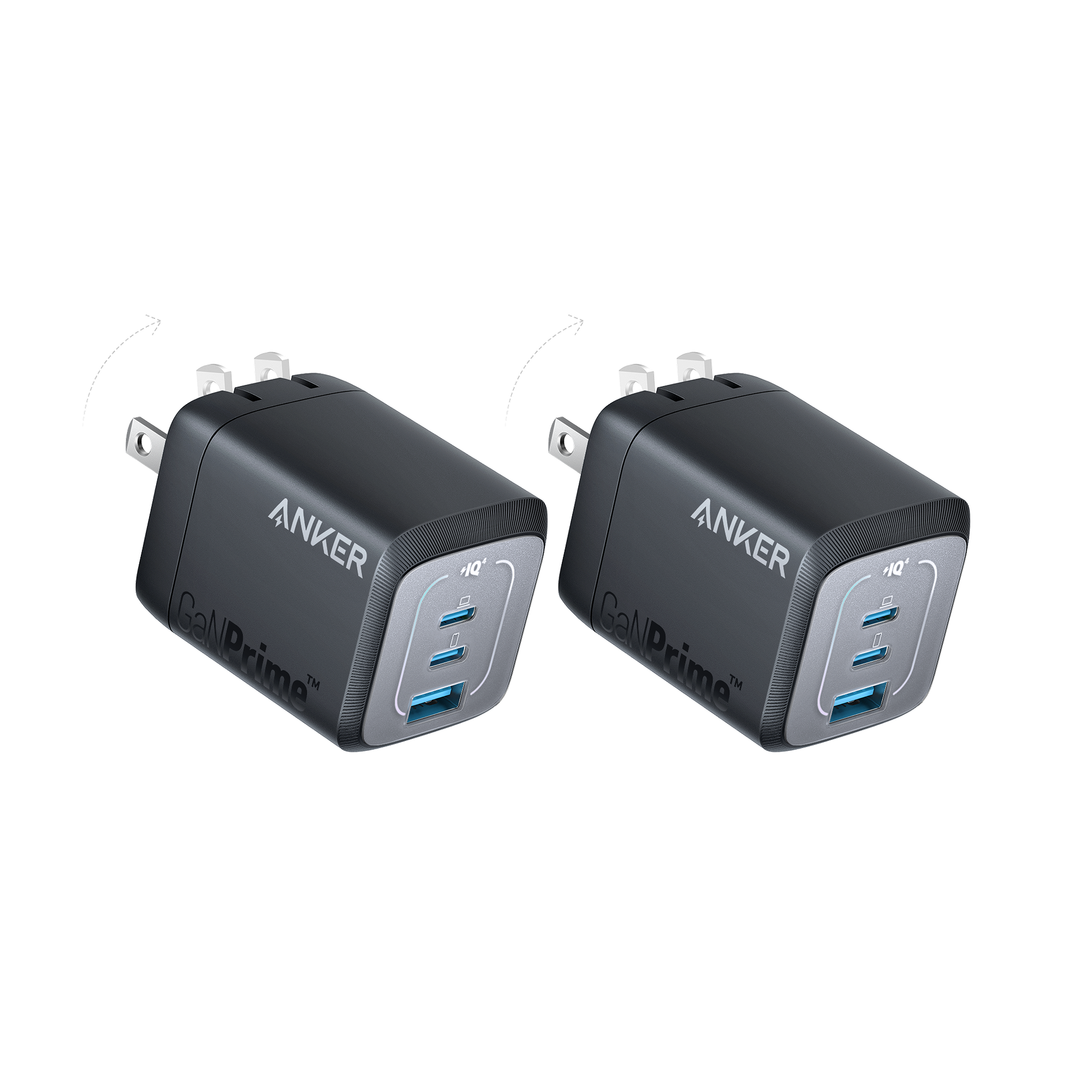 Anker Prime 67W GaN Wall Charger (3 Ports) 2-Pack