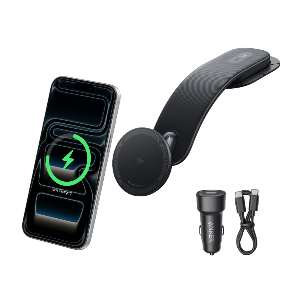 Anker wireless car charger with fast charging for iPhone